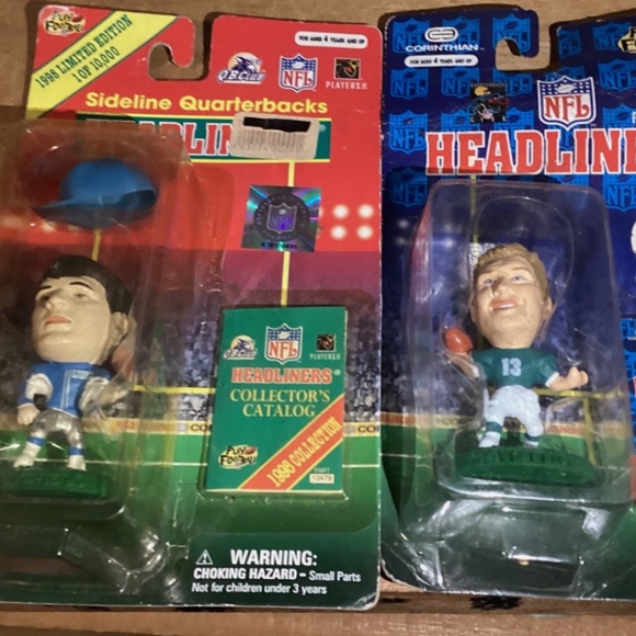 NFL Headliners toys 1996 Dan Marino and 1998 Scott Mitchell - Picture 1 of 13